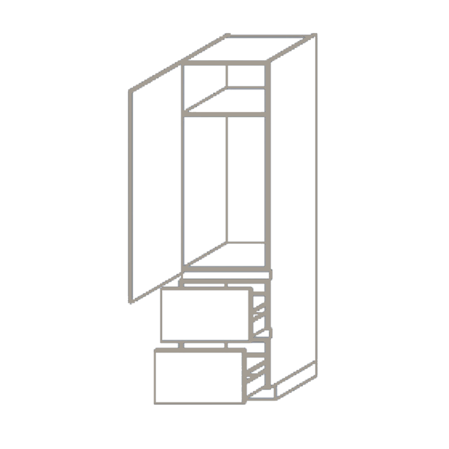 greeploze%202208mm%20102cm%20hoge%20apparatenkast%20voor%20hoge%20koelkast%20met%20deur%20en%202%20laden%20links