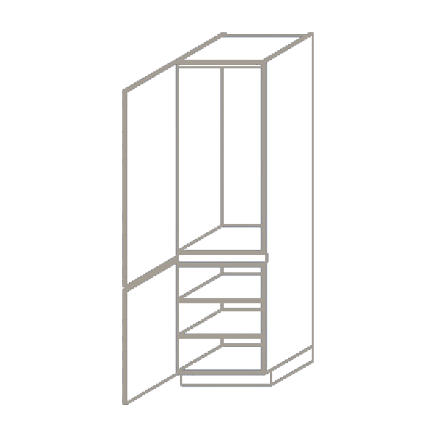greeploze%202208mm%20hoge%20apparatenkast%20voor%20koelkast%20met%20deur%20links