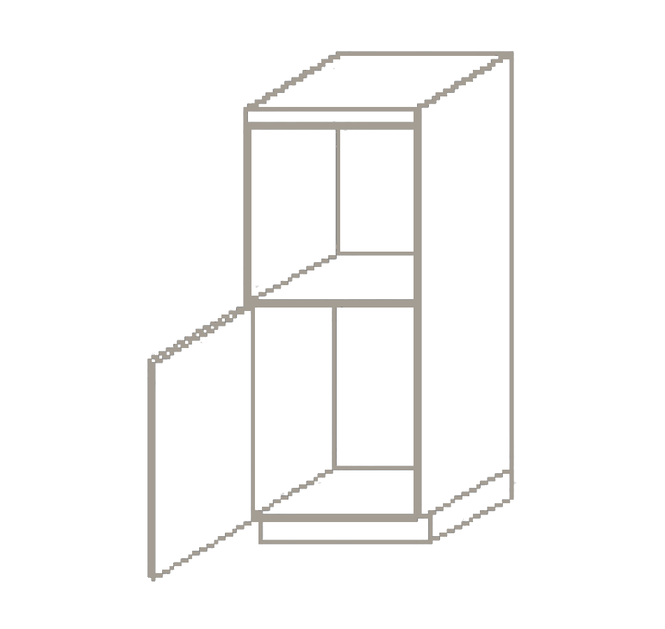 verticaal%20greeploze%201430mm%20hoge%20apparatenkast%20voor%20oven%20en%20koelkast%20links