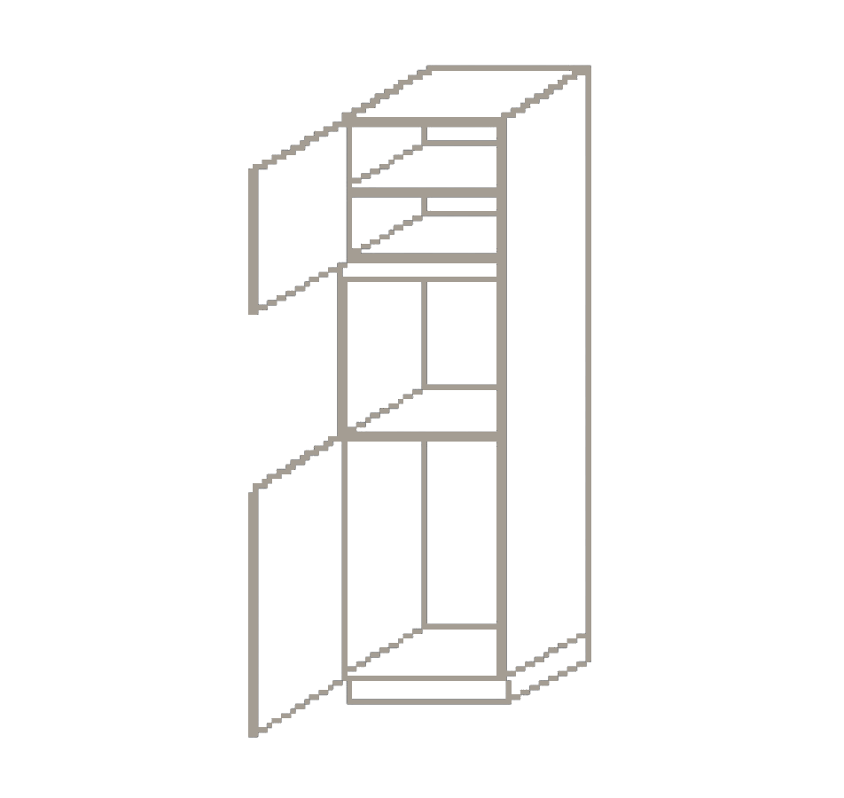 verticaal%20greeploze%201948mm%20hoge%20apparatenkast%20voor%20oven%20en%20koelkast%20links